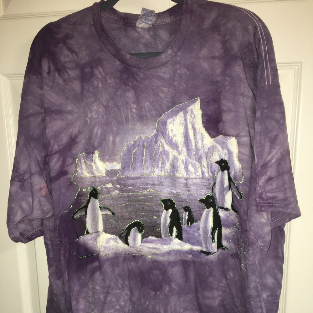 The Mountain Woman's 1X Penguin Sparkled T Shirt 1X